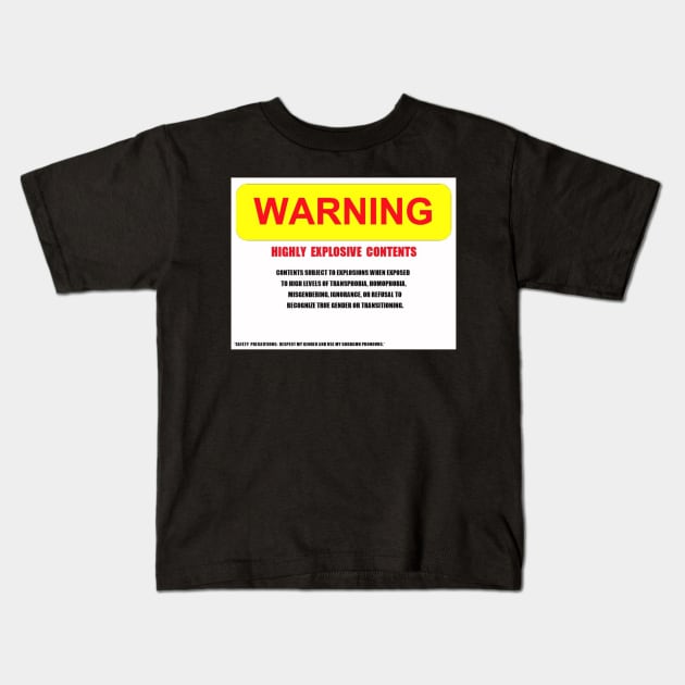 Highly Explosive Kids T-Shirt by lantheman
